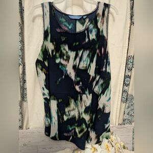 Simply Vera Vera Wang Multicolor Abstract Top